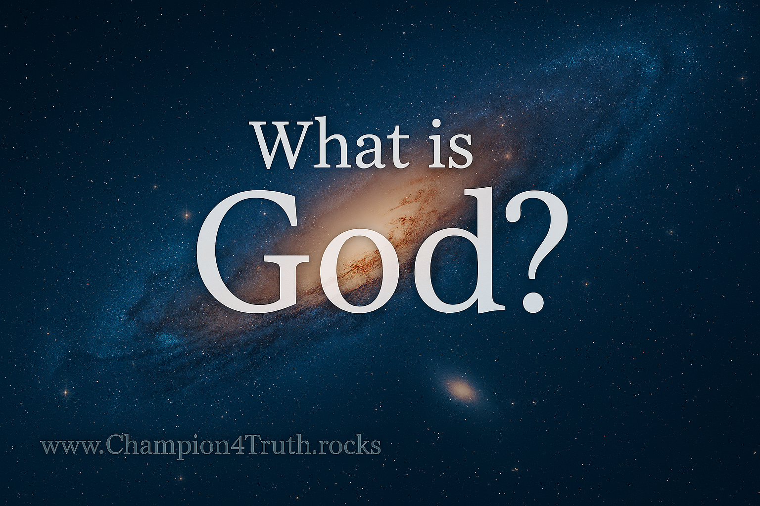 WHAT IS GOD?